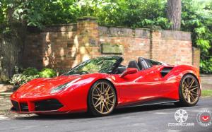 Ferrari 488 Spider on Vossen Wheels (VPS-314) 2019 года (UK)